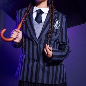 Wednesday Nevermore Cosplay Blazer Hot Topic Costume Halloween Addams Family‎